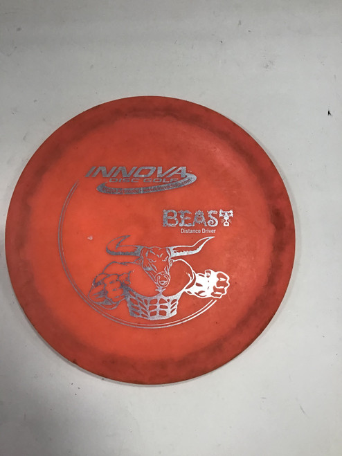 Vist Large View of Product Image Which is Used Innova DX BEAST Disc Golf Driver Orange 164g
