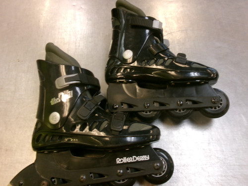 Vist Large View of Product Image Which is Used THE RAIL Senior Rec Fitness Skates Black Senior 6
