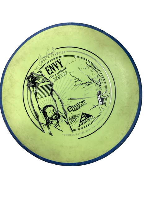Vist Large View of Product Image Which is Used Axiom ENVY Disc Golf Putter Neon Green 173g