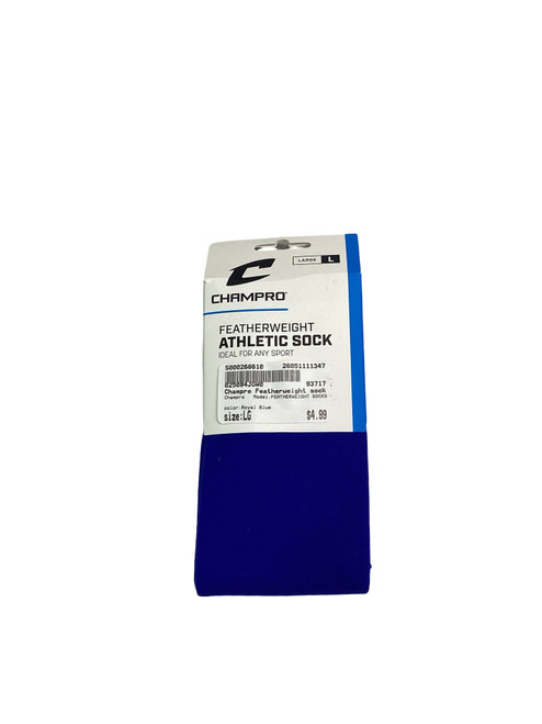 Vist Large View of Product Image Which is Used Champro FEATHERWEIGHT SOCKS Other Clothing Royal Blue LG