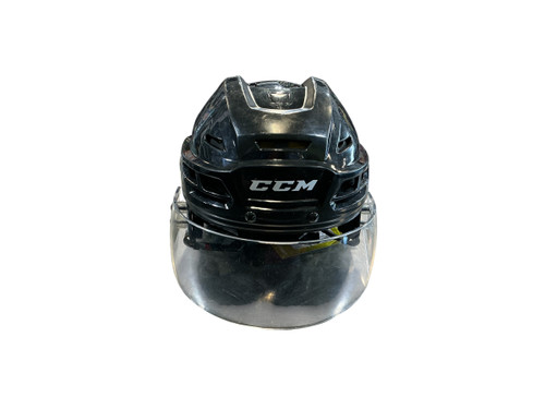 Vist Large View of Product Image Which is Used CCM TACKS 210 Helmet Half Visor Combo Black SM