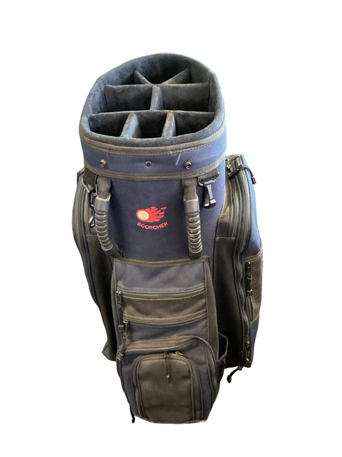 Vist Large View of Product Image Which is Used SCORCHER 8 WAY STAND BAG Mens Stand Bag Navy Blue