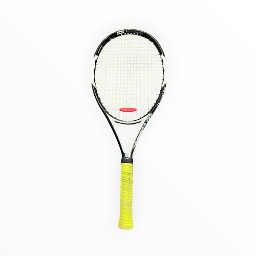 Vist Large View of Product Image Which is Used Wilson N CODE SIX-TWO Adult Tennis Racquet Black 4 5/8"