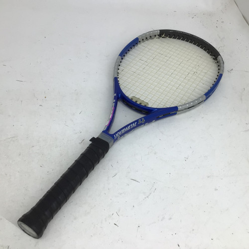 Vist Large View of Product Image Which is Used Head LIQUID METAL 4 4 3/8 TENNIS RACQUET Adult Tennis Racquet Royal Blue 4 3/8"