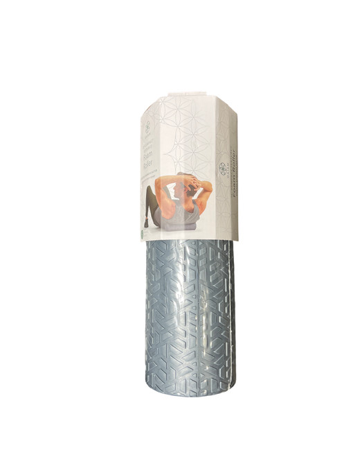Vist Large View of Product Image Which is Gaiam Exercise Foam Roller Grey MD
