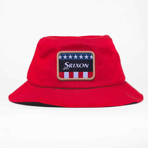 Vist Large View of Product Image Which is New Srixon All-American Collection Bucket Hat Red - L/XL