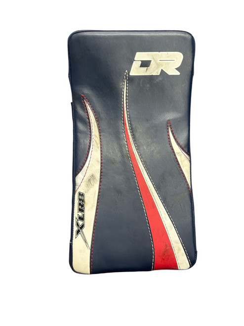 Vist Large View of Product Image Which is Used DR LRX8 Senior Goalie Blocker Navy Blue