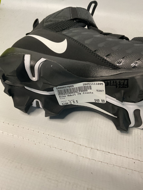Vist Large View of Product Image Which is Used Nike Adult FB Cleats Black Senior 9.5