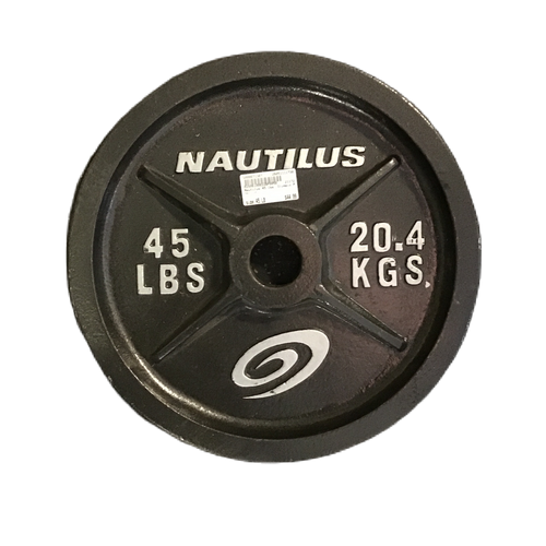 Vist Large View of Product Image Which is Used Nautilus Olympic Plate (Each) 45 lb