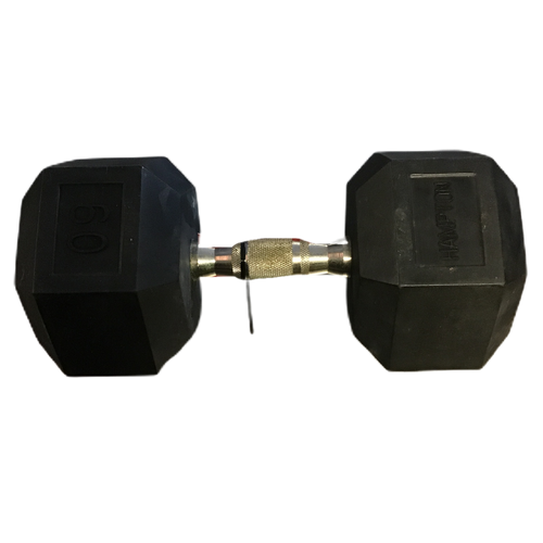 Vist Large View of Product Image Which is Used Hampton Hex Dumbbell (Each) 60 lb