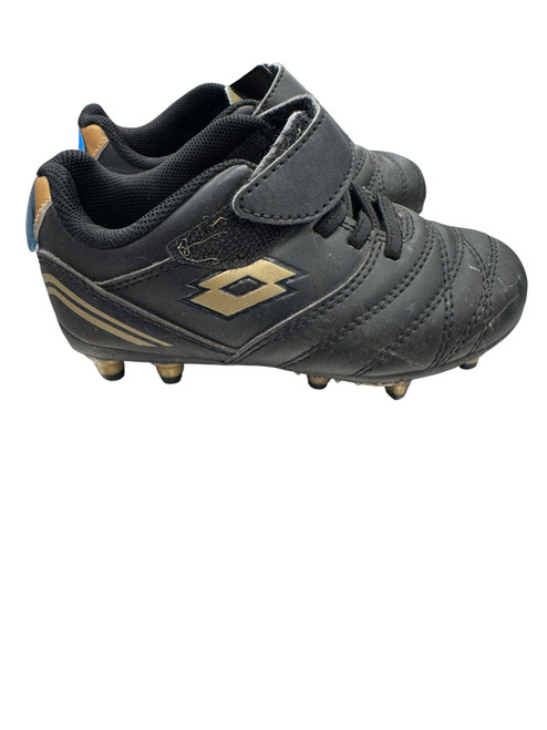 Vist Large View of Product Image Which is Used Lotto Soccer Cleats Black Youth 09.0
