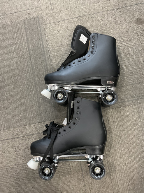 Vist Large View of Product Image Which is Used Chicago ROLLER QUADS Senior Roller Quad Skates Black Senior 13