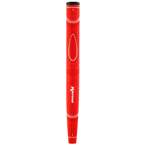 Vist Large View of Product Image Which is Karma Dual Touch Midsize Putter Grip Red #AKGP12