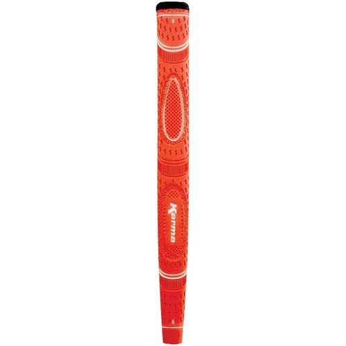 Vist Large View of Product Image Which is Karma Dual Touch Midsize Putter Grip Orange #AKGP14