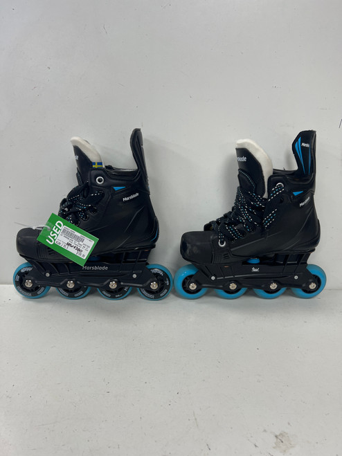 Vist Large View of Product Image Which is Used MARSBLADE 01 TEAM Junior Rec Fitness Skates Black Junior 03.5 (new= $380)