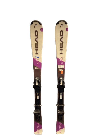 Vist Large View of Product Image Which is Used Head LINK PRO Girls DH Ski/Binding Purple 130 cm