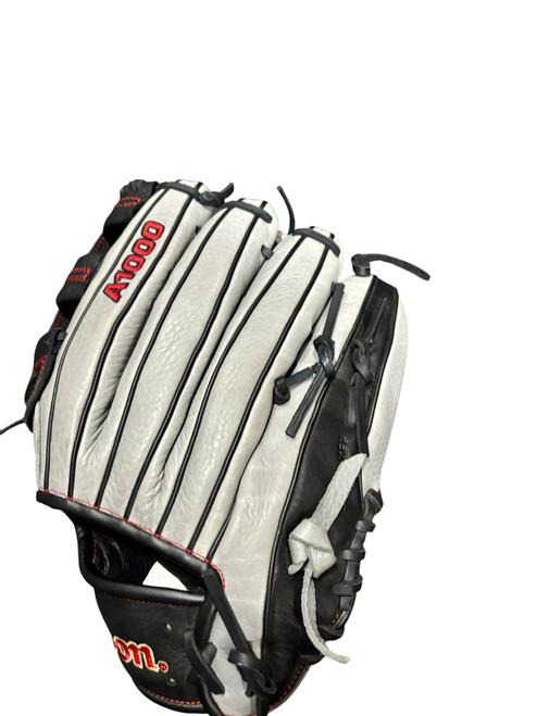 Vist Large View of Product Image Which is Used Wilson A1000 A10LB241750 BB/SB Glove LH Throw Black And Grey 12 1/2"