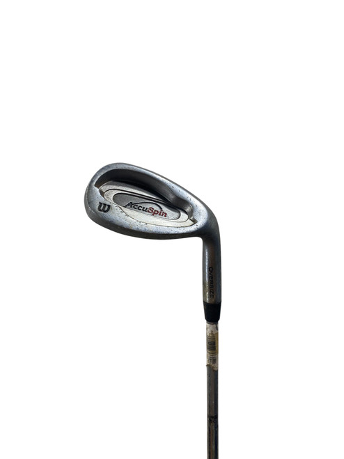 Vist Large View of Product Image Which is Used Wilson ACCU SPIN Golf Wedge Mens RH Sand Wedge