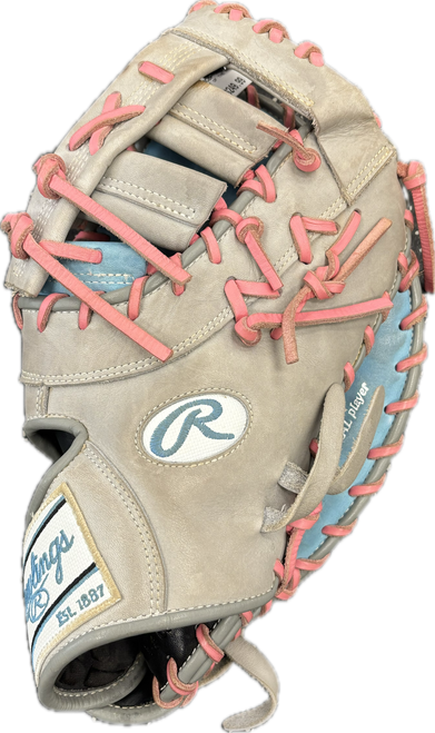 Vist Large View of Product Image Which is Used Rawlings PRORDCT-10CBP HEART OF THE HIDE BB/SB First Base RH Throw Royal Blue 13"
