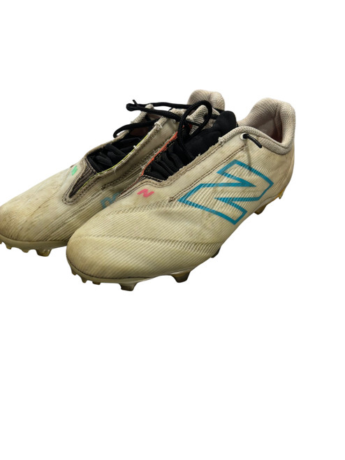Vist Large View of Product Image Which is Used New Balance LAX Cleats Mens White Senior 9.5