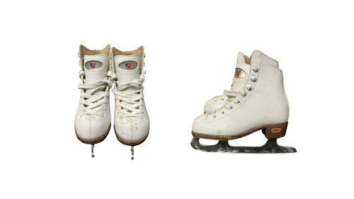 Vist Large View of Product Image Which is Used Riedell FIGURE SKATES Girls Figure Skate White Youth 11.0