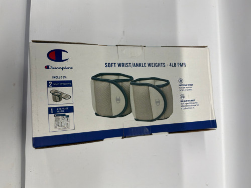 Vist Large View of Product Image Which is Used Champion Sports Ankle Weights Grey 4 lb