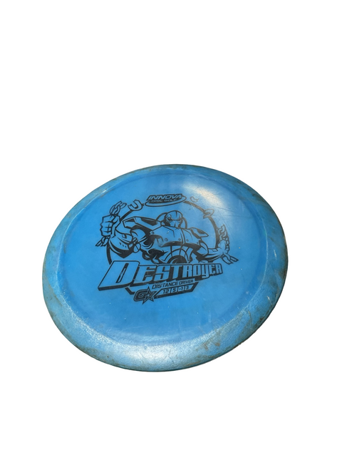 Vist Large View of Product Image Which is Used Innova DESTROYER Disc Golf Driver Royal Blue