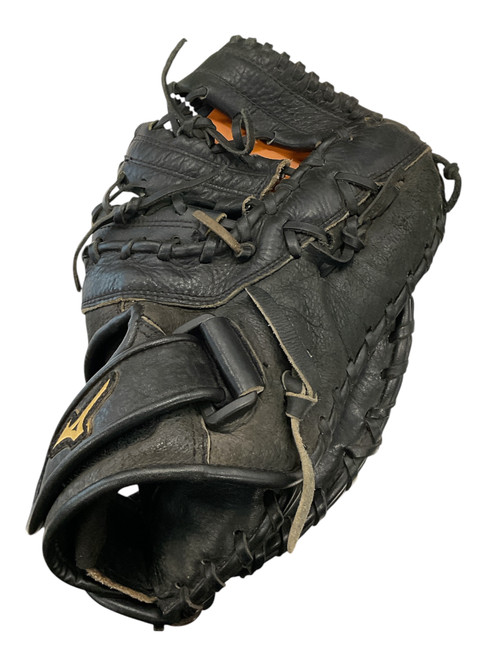Vist Large View of Product Image Which is Used Mizuno FIRST BASE GLOVE BB/SB First Base RH Throw Black 12"