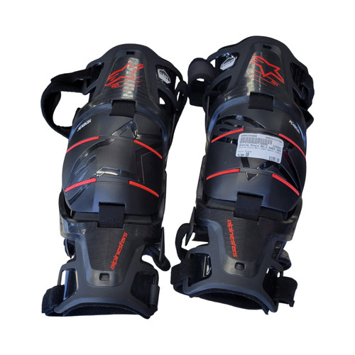 Vist Large View of Product Image Which is Used Alpine Stars RK-1 KNEE BRACE GUARDS Adult Knee Guard Black Senior