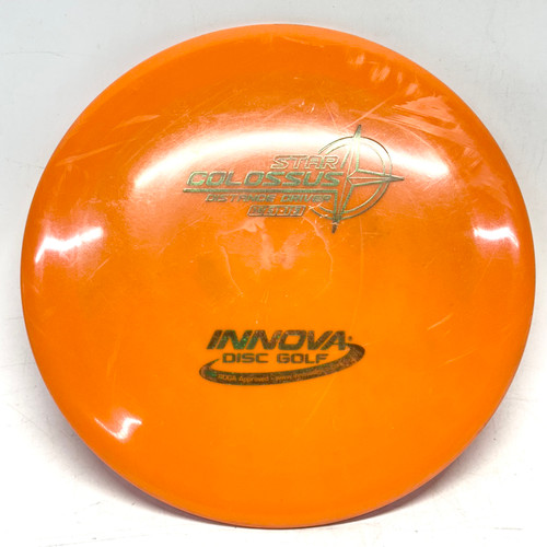 Vist Large View of Product Image Which is Used Innova STAR COLOSSUS Disc Golf Driver Orange 172g