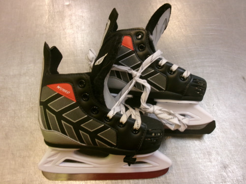 Vist Large View of Product Image Which is Used Lake Placid ADJ 13-3 Youth Hockey Skate Youth 10.0