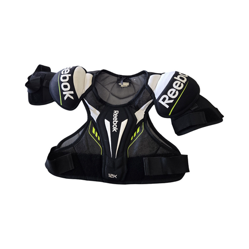 Vist Large View of Product Image Which is Used Reebok 12K SR SP SM Senior Shoulder Pads SM
