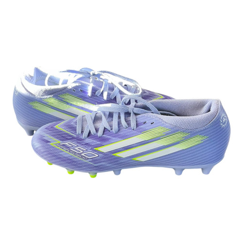 Vist Large View of Product Image Which is Used Adidas Soccer Cleats Purple Senior 7.5