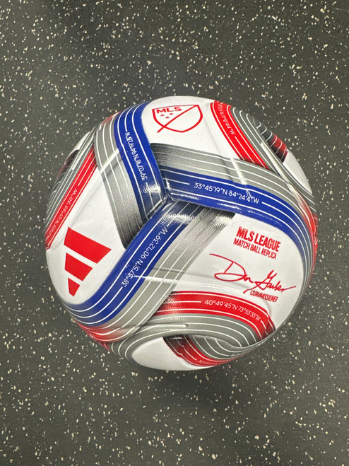 Vist Large View of Product Image Which is New ADIDAS MLS LEAGUE NFHS BALL WH/RB/RD SZ-5