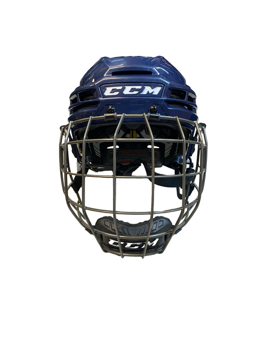 Vist Large View of Product Image Which is Used CCM FM 780 M Helmet Cage Combo Navy Blue MD