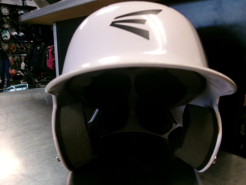 Vist Large View of Product Image Which is Used Easton ALPHA Batting Helmet No Mask White SM