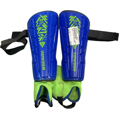 Vist Large View of Product Image Which is Used Vizari Soccer Shin Guards Junior Royal Blue LG