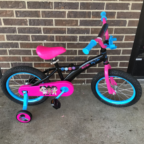 Vist Large View of Product Image Which is Used LOL SUPRISE REMIX 16 IN TRAINING BIKE Training Wheel Bike Girls Black 16"