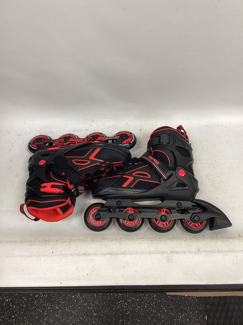 Vist Large View of Product Image Which is Used ZPM SPORTS INLINE SKATES Junior Rec Fitness Skates Red Adjustable