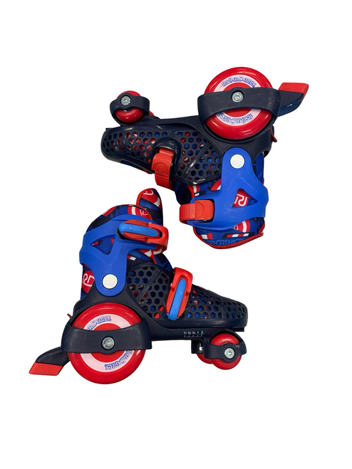 Vist Large View of Product Image Which is Used RollerDerby ADJUSTABLE QUAD Child Roller Quad Skates Royal Blue Adjustable
