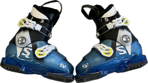Vist Large View of Product Image Which is Used Salomon T2 Boys DH Ski Boot Royal Blue 235 MP - J05.5 - W06.5