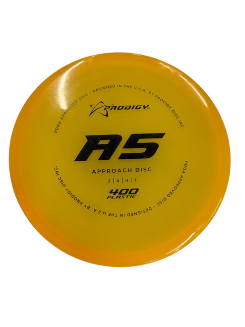 Vist Large View of Product Image Which is Used Prodigy Disc A5 400 Disc Golf Putter Yellow