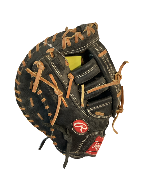 Vist Large View of Product Image Which is Used Rawlings RENEGADE BB/SB First Base LH Throw Black 13"