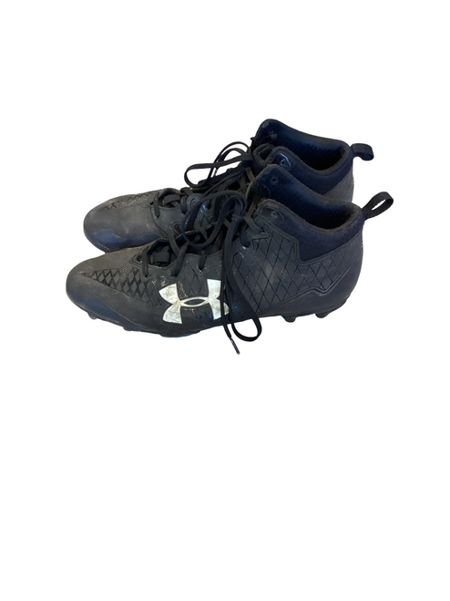 Vist Large View of Product Image Which is Used Under Armour Adult FB Cleats Black Senior 9.5