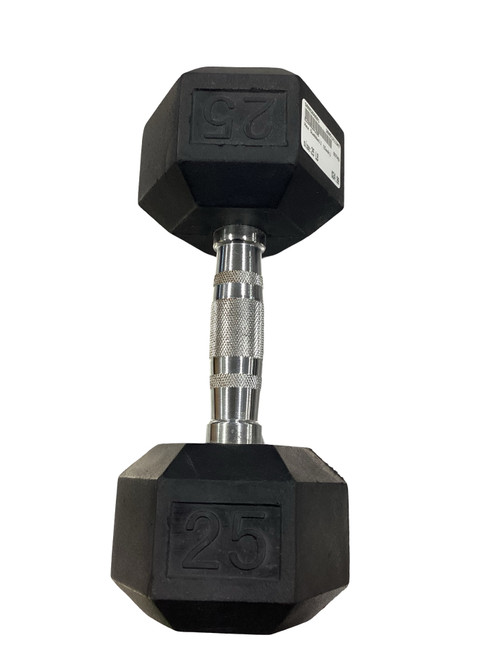 Vist Large View of Product Image Which is Used Hex Dumbbell (Each) 25 lb