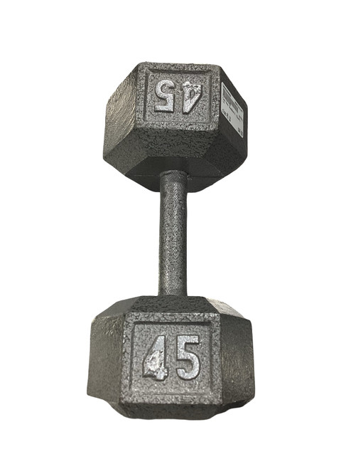 Vist Large View of Product Image Which is Used Cap Hex Dumbbell (Each) 45 lb