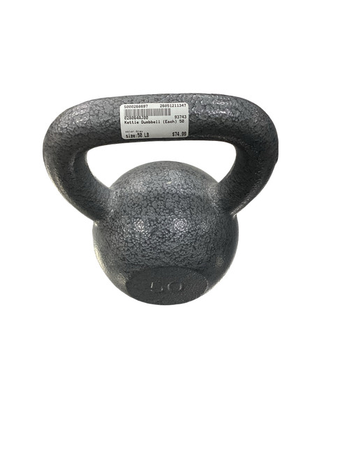 Vist Large View of Product Image Which is Used Kettle Dumbbell (Each) Grey 50 lb