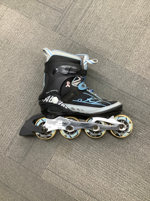 Vist Large View of Product Image Which is Used K2 ATHENA WOMENS Senior Rec Fitness Skates Black Senior 9
