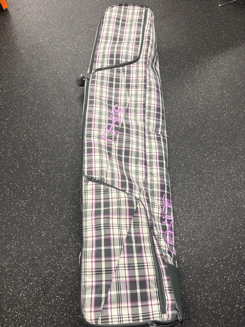 Vist Large View of Product Image Which is Used Dakine WHEEL BAG Wheeled Snowboard Bag Purple