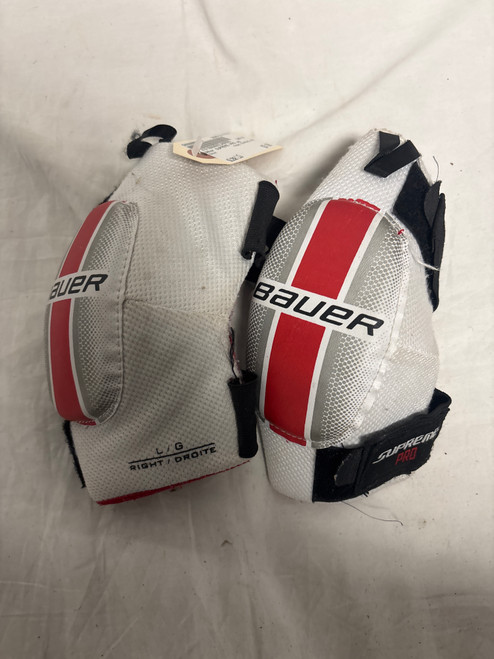 Vist Large View of Product Image Which is Used Bauer SUPREME PRO Youth Elbow Pads LG